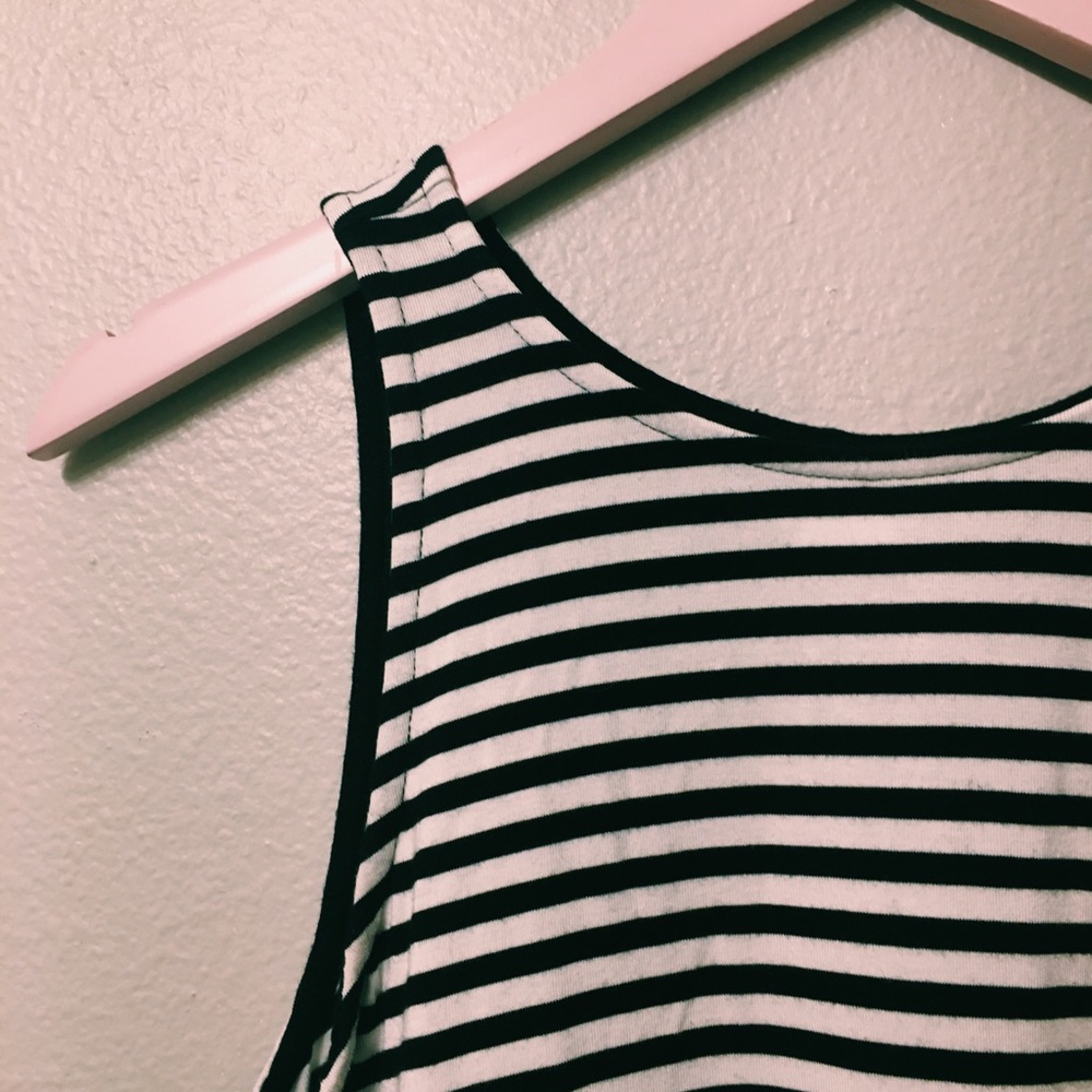 BLACK & WHITE STRIPE SUNDRESS